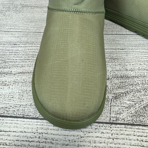 Roxy Women's Green Pow Faux Fur Lined Pull On Booties Size 10 - Picture 4 of 10